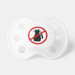 C.H.O.W. Cat Hater Logo baby pacifier