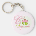 C Is For Cupcake Keychain