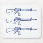 C M16 AR15 mousepads