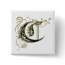 "C" monogram button