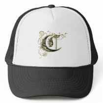 "C" monogram cap Mesh Hat