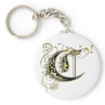 "C" monogram magnet Key Chain