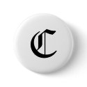 C-text Old English buttons