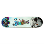 C-Town 901 Pine Skull  Jester  D'voured Design #3 Skate Deck