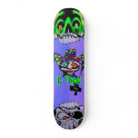 C-Town 901 Pine Skulls  Jester  Design #3 Skateboard