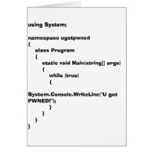 c# u got pwned card
