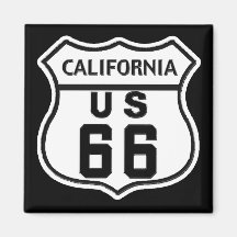 CA US ROUTE 66 FRIDGE MAGNET