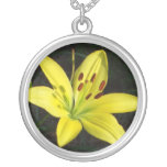 CA- Yellow Lily Flower Necklace