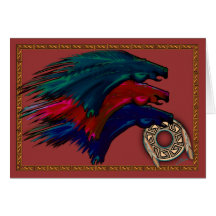 Caballos Mesteños Card