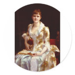 Cabanel Alexandre Portrait Of Young Lady stickers
