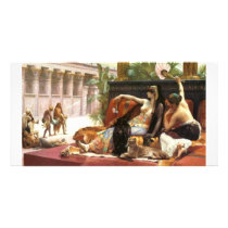 Cabanel Cleopatra Testing Poisons on Condemned Pri Customized Photo Card