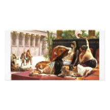 Cabanel Cleopatra Testing Poisons on Condemned Pri Customized Photo Card