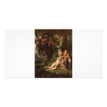 Cabanel The Expulsion of Adam and Eve from the Gar Custom Photo Card