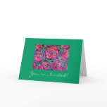 CABBAGE ROSE Invitation Card