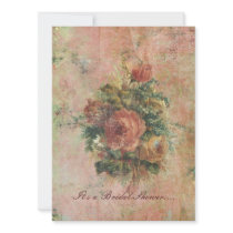 Cabbage Roses Bridal Shower invitation