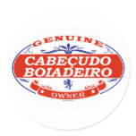 Cabeã‡Udo Boiadeiro  Round Sticker