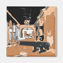 Cabildo Cannon Fridge Magnets