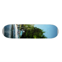 Cabin Cruisers at Tuckerton NJ Skate Board Deck