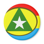 Cabinda, Angola flag magnets