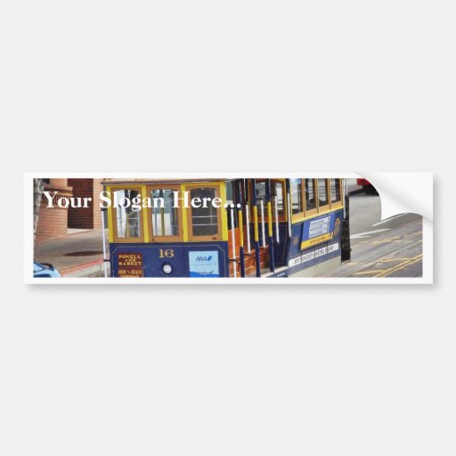 Cable Cars In San Francisco Bumper Sticker