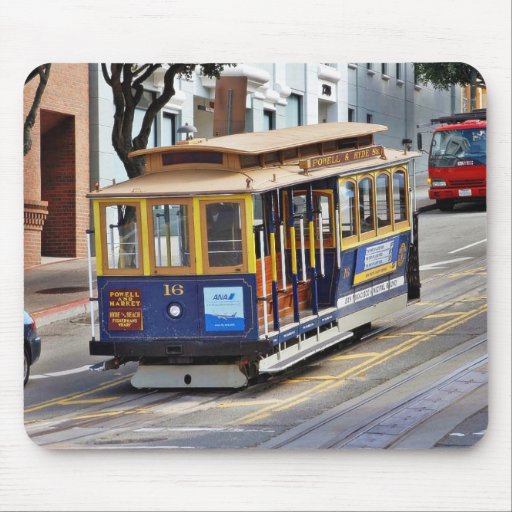 Cable Cars In San Francisco Mousepad