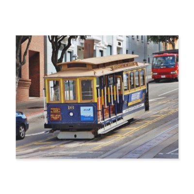 Cable Cars In San Francisco Post Card by lifesphere