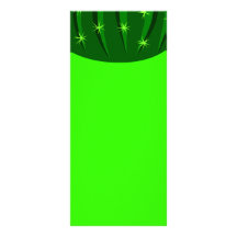 Cactus3 Vector GREEN SPARKLE CACTUS CACTI CARTOON Customized Rack Card