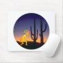 Cactus and Kokopelli Round Mouse Mat