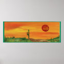 CACTUS AT SUNSET HALIMA AHKDAR posters