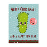 cactus green xmas greetings
