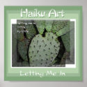 Cactus Haiku Art Print