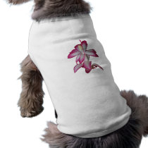 Cactus pink and white flower, succulent bloom dog clothes