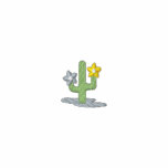 Cactus with flowers embroidered shirts
