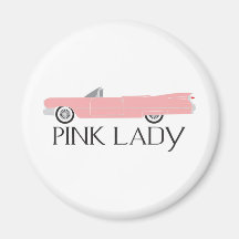 caddy pink lady fridge magnets