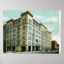 Cadillac Hotel, Detroit 1907 Vintage Posters