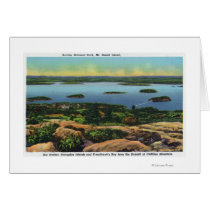 Cadillac Mt Summit View of Bar Harbour