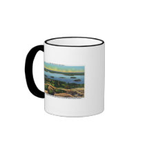 Cadillac Mt Summit View of Bar Harbour Mug