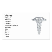 Caduceus Business Card Template