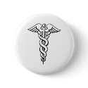 Caduceus buttons