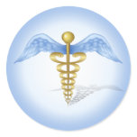 Caduceus Medical Symbol Sticker