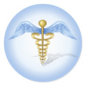 Caduceus Medical Symbol stickers