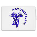 CADUCEUS RN LOGO REGISTERED NURSE cards