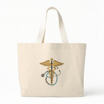 Caduceus & Stethoscope Canvas Bags