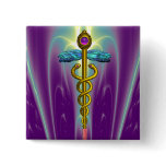 CADUCEUS , vibrant gold amethyst