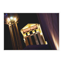 Caesars at Night Las Vegas Canvas Stretched Canvas Print