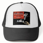 Cafe ABG Vintage Coffee Shop Ad Art hats