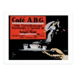 Cafe ABG Vintage Coffee Shop Ad Art Post Cards