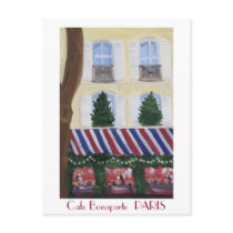 Cafe Bonaparte  PARIS Postcard