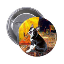 Cafe - Boston Terrier #4 Pin