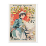 Cafe Malt Vintage Coffee Drink Ad Art postcards